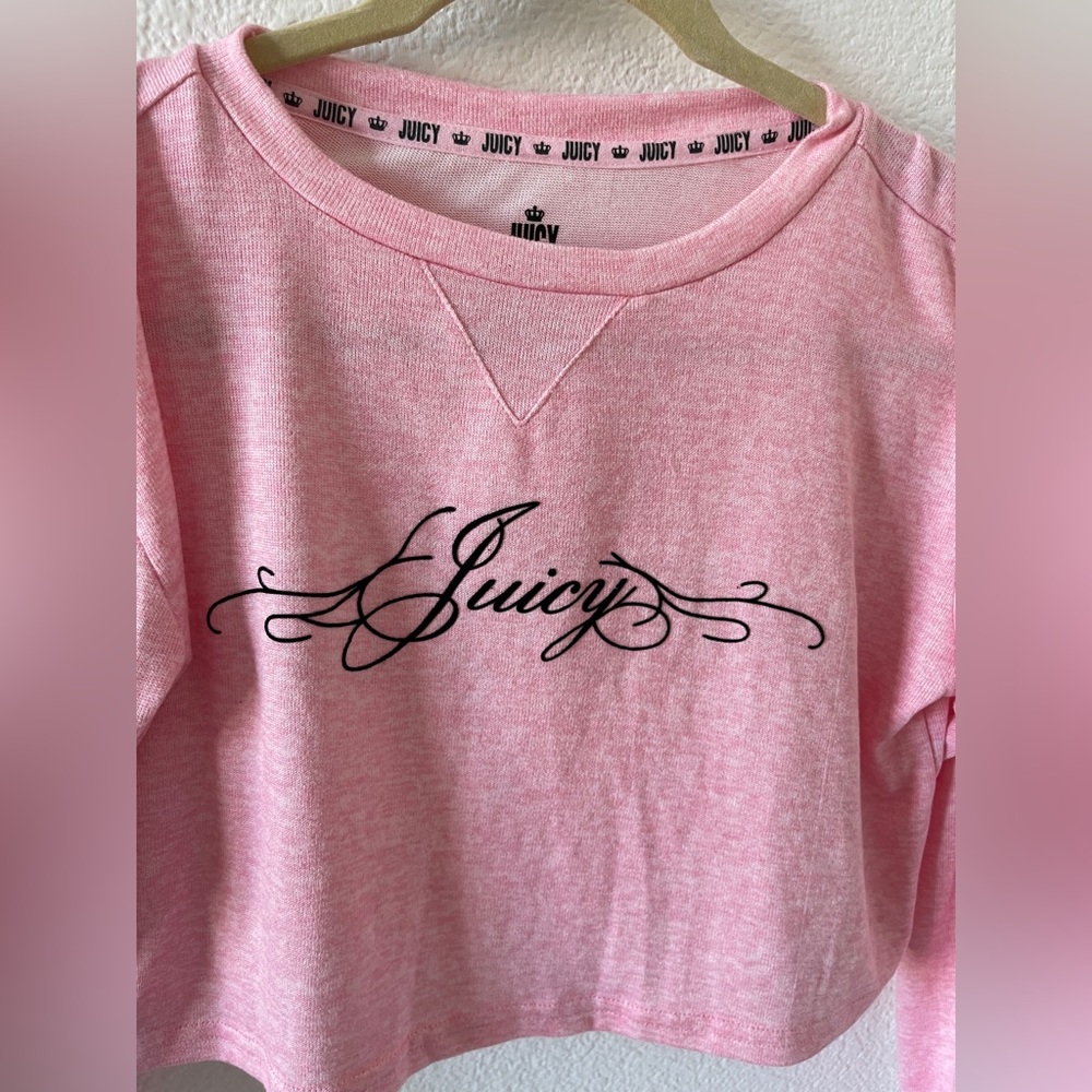 Y2K JUICY Size S Pink Soft Top
